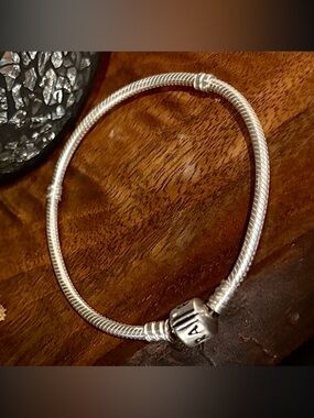 Pandora Moments Barrel Clasp Snake Chain Bracelet - Sterling Silver